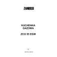 ZANUSSI ZCG55EGW Manual de Usuario