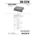SONY XM222W Manual de Servicio