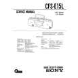 SONY CFS-E15L Manual de Servicio