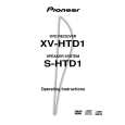 PIONEER XV-HTD1/DDXJ/RA Manual de Usuario