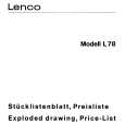 LENCO L78 Catálogo de piezas