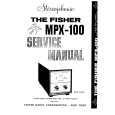 FISHER MPX-100 Manual de Servicio