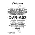 PIONEER DVR-A03/KB Manual de Usuario