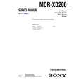 SONY MDRXD200 Manual de Servicio