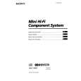 SONY MHC-4900 Manual de Usuario