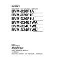SONY BVM-D24E1WA Manual de Servicio