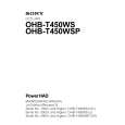 SONY OHB-T450WS Manual de Servicio