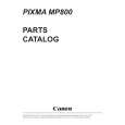 CANON MP800 Catálogo de piezas