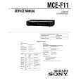 SONY MCE-F11 Manual de Servicio
