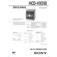 SONY HCDVX550 Manual de Servicio