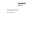 ZANKER ZKK 2616 Manual de Usuario