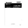 SHARP ER-67PN Manual de Usuario