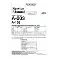 PIONEER A-203/HEXJ Manual de Servicio