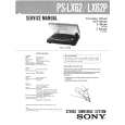SONY PSLX62 Manual de Servicio