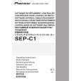 PIONEER SEP-C1/UCYSXJ/WL5 Manual de Usuario