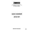 AEG ZCG 531 Manual de Usuario