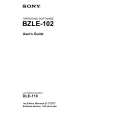 SONY BZLE-102 Manual del propietario