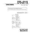 SONY CFS-J211S Manual de Servicio