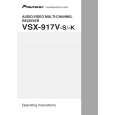 PIONEER VSX-917V-K/SPWXJ Manual de Usuario