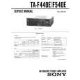 SONY TAF540E Manual de Servicio