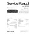 TECHNICS RS-TR262 Manual de Servicio