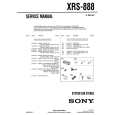 SONY XRS888 Manual de Servicio