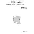 ELECTROLUX EFT800 Manual de Usuario