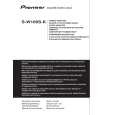 PIONEER S-W160S-K Manual de Usuario