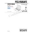 SONY PCG-R505AFE Manual de Servicio