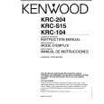 KENWOOD KRCS15 Manual de Usuario