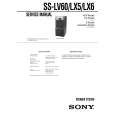 SONY SS-LX5 Manual de Servicio