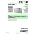 SONY DSC-T100 LEVEL3 Manual de Servicio