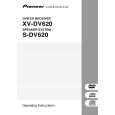 PIONEER XV-DV620/KUCXJN Manual de Usuario