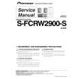 PIONEER S-FCRW2900-S/XTW/E Manual de Servicio