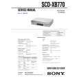 SONY SDCXB770 Manual de Servicio