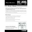 BOSS OC-20G Manual de Usuario