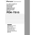 PIONEER PDK-TS15/WL5 Manual de Usuario