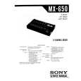 SONY MX-650 Manual de Servicio