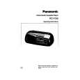 PANASONIC RCX160 Manual de Usuario