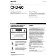 SONY CFD-60 Manual de Usuario