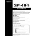 ROLAND SP-404 Manual de Usuario