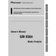 PIONEER GM-X564/XR/EW Manual de Usuario