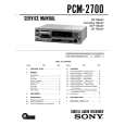 SONY PCM2700 Manual de Servicio