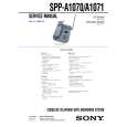 SONY SPPA1071 Manual de Servicio