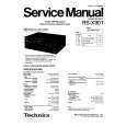 TECHNICS RS-X901 Manual de Servicio