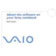 SONY PCG-FX301 VAIO Software Manual