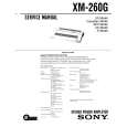 SONY XM260G Manual de Servicio