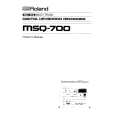 ROLAND MSQ-700 Manual de Usuario