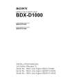 SONY BDX-D1000 Manual de Servicio