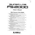 KAWAI FS2000 Manual de Usuario
